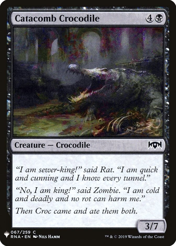 Image for Catacomb Crocodile (67) (LIST) - Magic: The Gathering