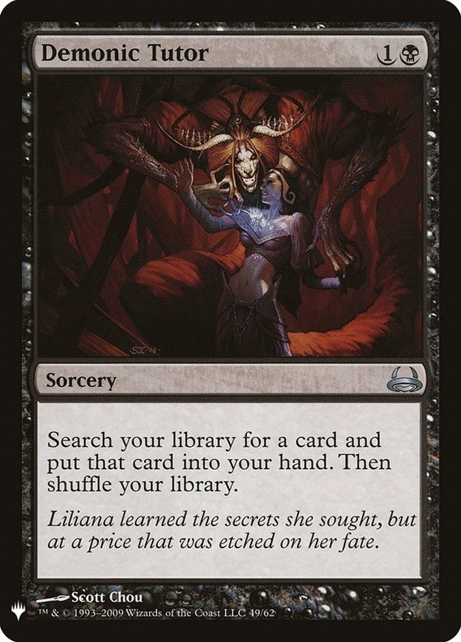 Image for Demonic Tutor (DVD) (49) - Magic: The Gathering