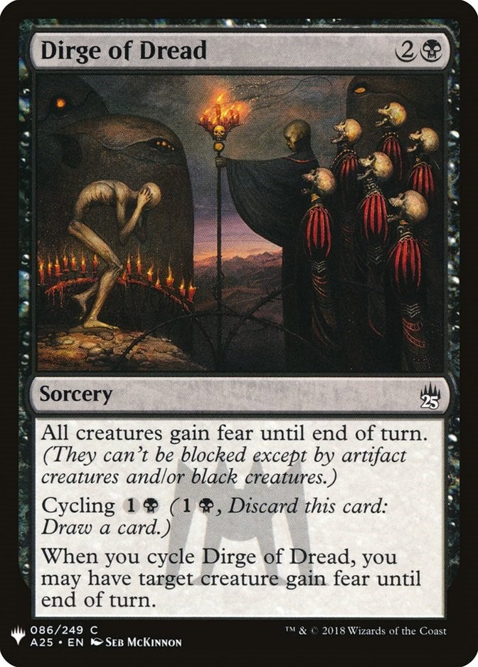 Image for Dirge of Dread (86) - Magic: The Gathering