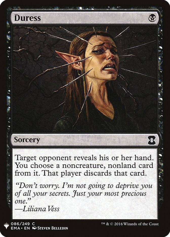 Image for Duress (86) (LIST) - Magic: The Gathering