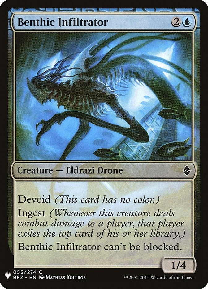 Image for Benthic Infiltrator (55) (LIST) - Magic: The Gathering