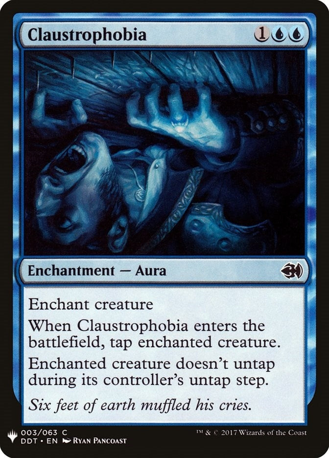 Image for Claustrophobia (3) - Magic: The Gathering