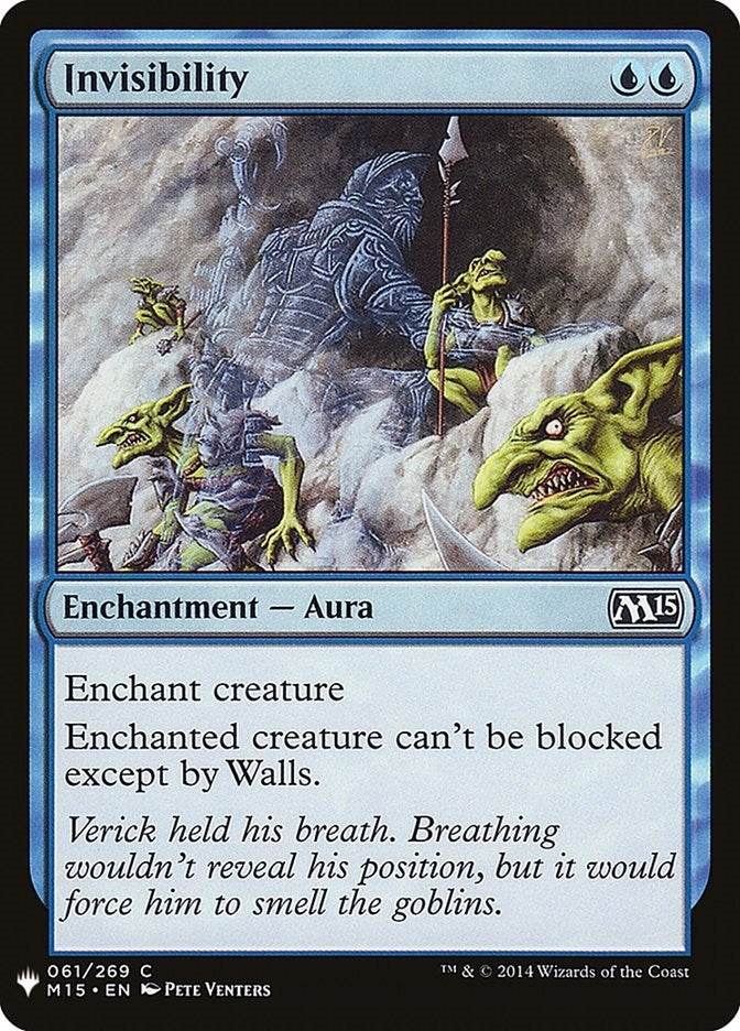 Image for Invisibility (61) (LIST) - Magic: The Gathering