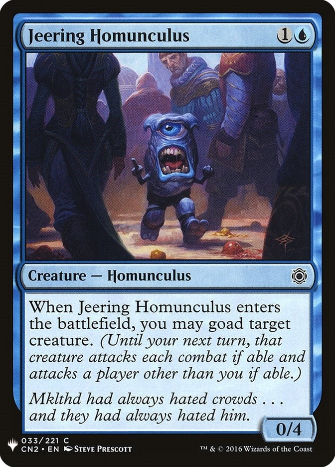 Image for Jeering Homunculus (33) (LIST) - Magic: The Gathering