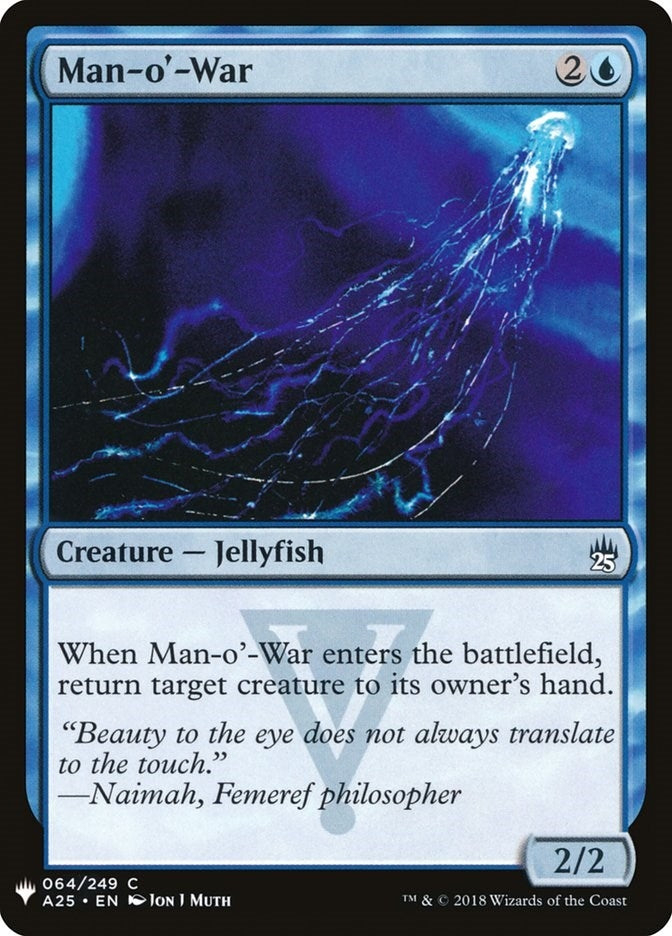 Image for Man-o'-War (A25) (64) (LIST) - Magic: The Gathering
