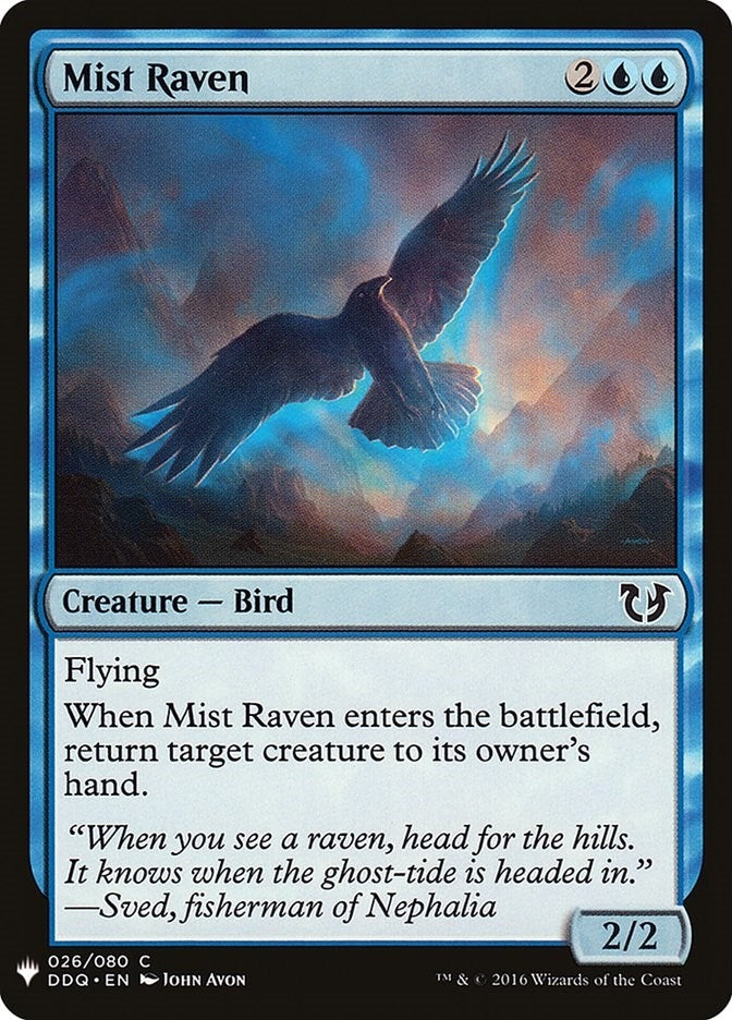 Image for Mist Raven (26) (LIST) - Magic: The Gathering