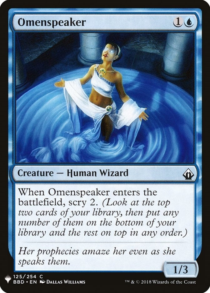 Image for Omenspeaker (125) (LIST) - Magic: The Gathering