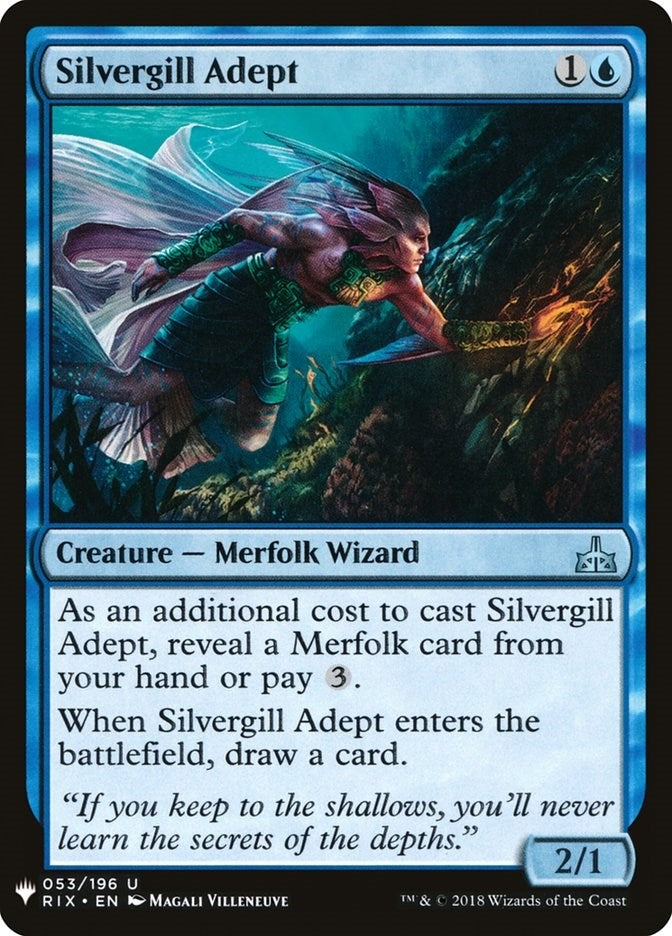 Image for Silvergill Adept (53) - Magic: The Gathering