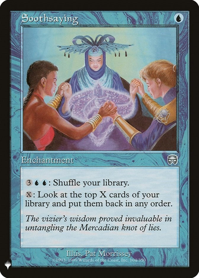 Image for Soothsaying (104) (LIST) - Magic: The Gathering
