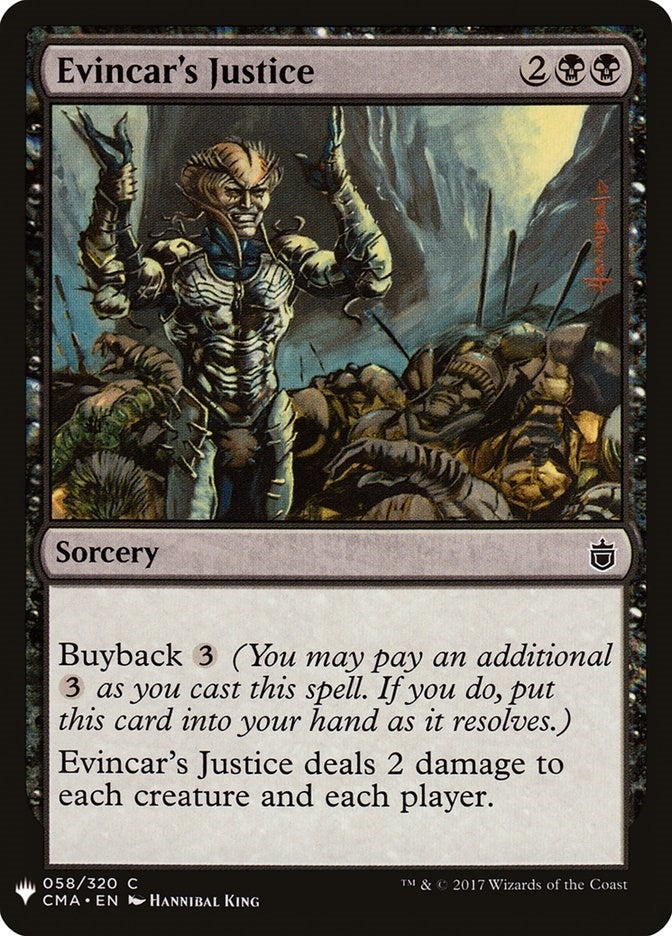 Image for Evincar's Justice (58) (LIST) - Magic: The Gathering