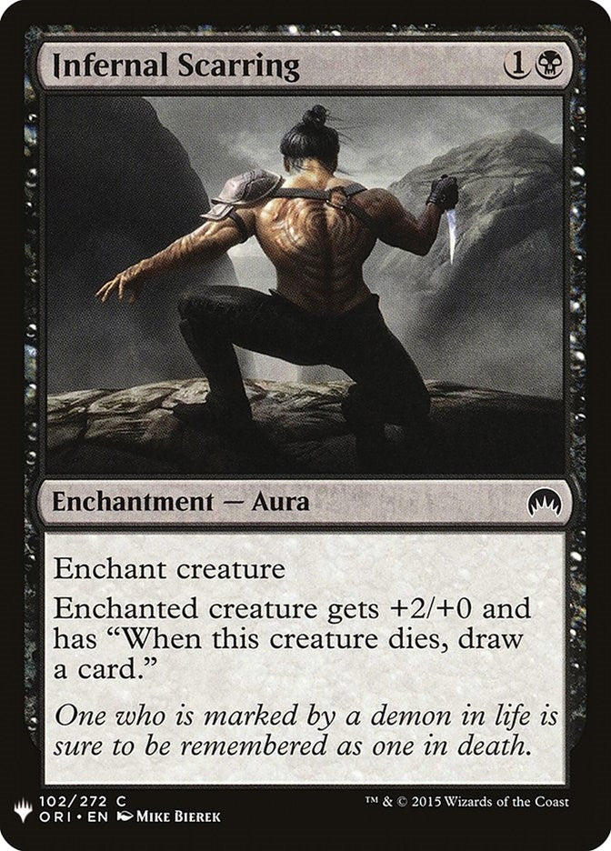 Image for Infernal Scarring (102) (LIST) - Magic: The Gathering
