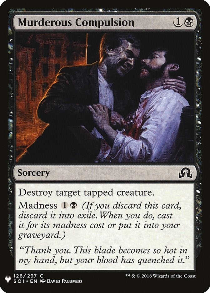 Image for Murderous Compulsion (126) (LIST) - Magic: The Gathering