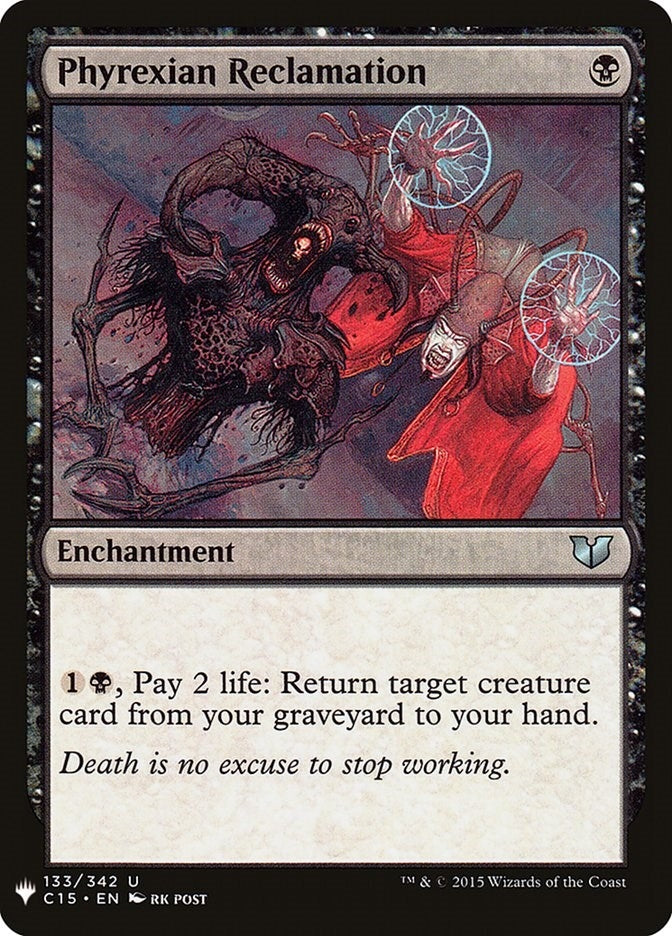 Image for Phyrexian Reclamation (133) (LIST) - Magic: The Gathering