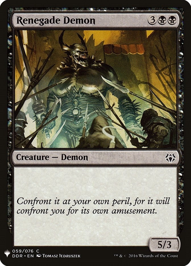 Image for Renegade Demon (59) (LIST) - Magic: The Gathering