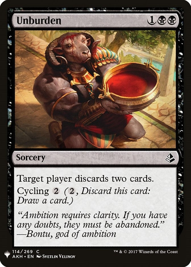 Image for Unburden (114) - Magic: The Gathering