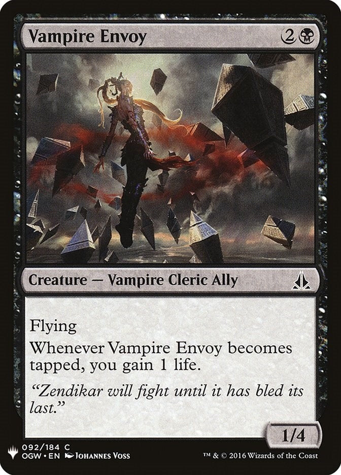 Image for Vampire Envoy (92) - Magic: The Gathering