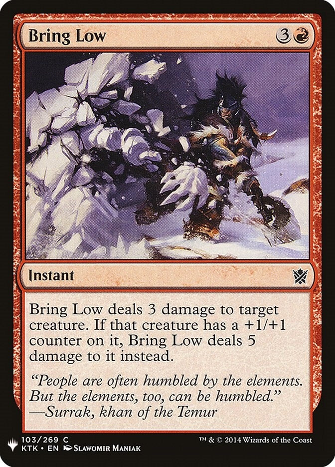 Image for Bring Low (103) - Magic: The Gathering
