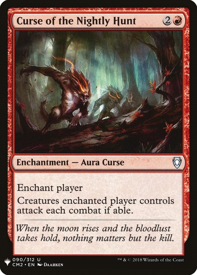 Image for Curse of the Nightly Hunt (90) (LIST) - Magic: The Gathering