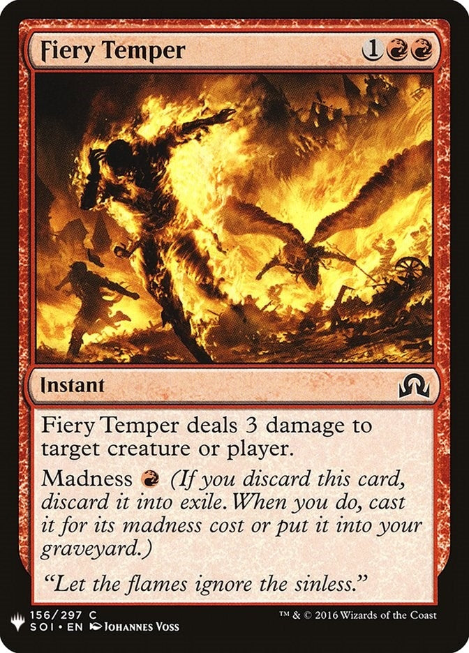 Image for Fiery Temper (156) - Magic: The Gathering