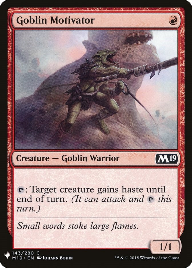 Image for Goblin Motivator (143) - Magic: The Gathering