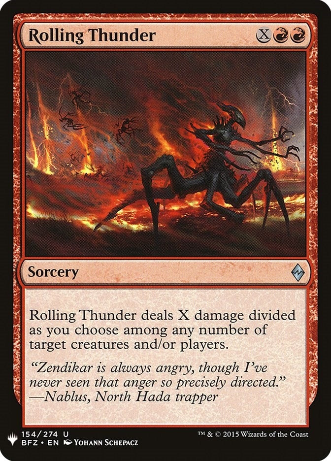 Image for Rolling Thunder (154) - Magic: The Gathering
