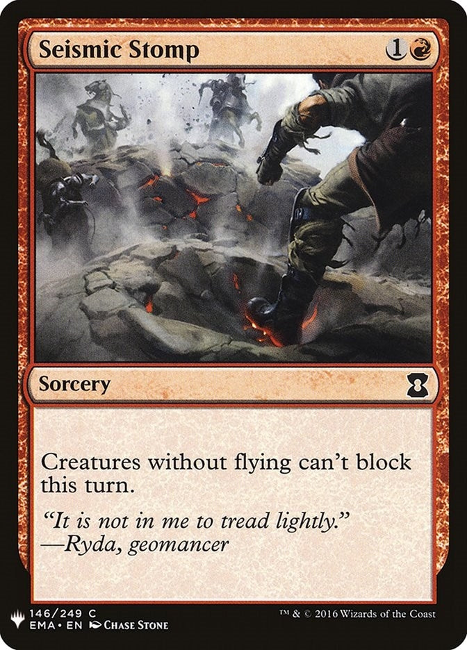 Image for Seismic Stomp (146) (LIST) - Magic: The Gathering