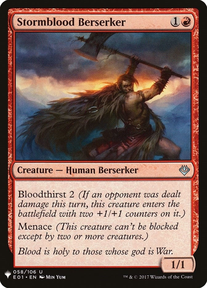 Image for Stormblood Berserker (58) - Magic: The Gathering