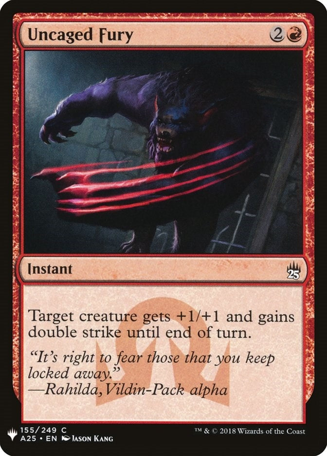 Image for Uncaged Fury (155) - Magic: The Gathering