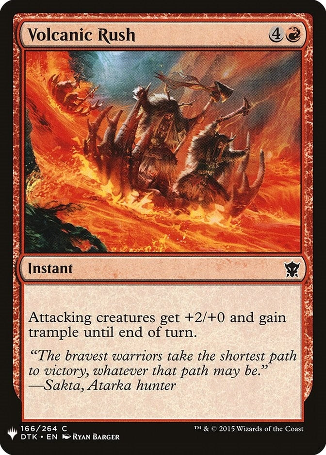 Image for Volcanic Rush (166) - Magic: The Gathering