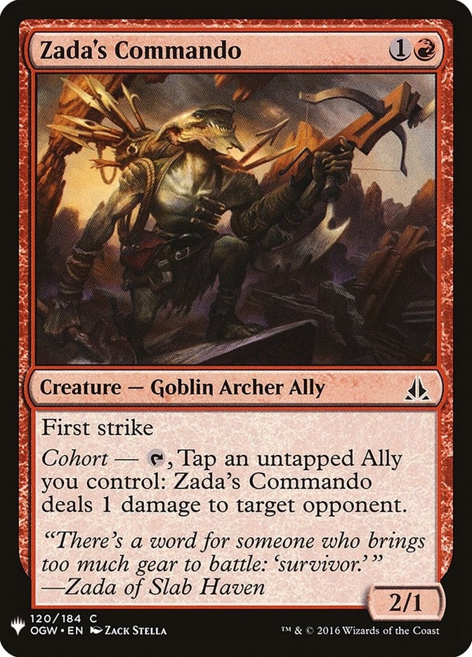 Image for Zada's Commando (120) (LIST) - Magic: The Gathering