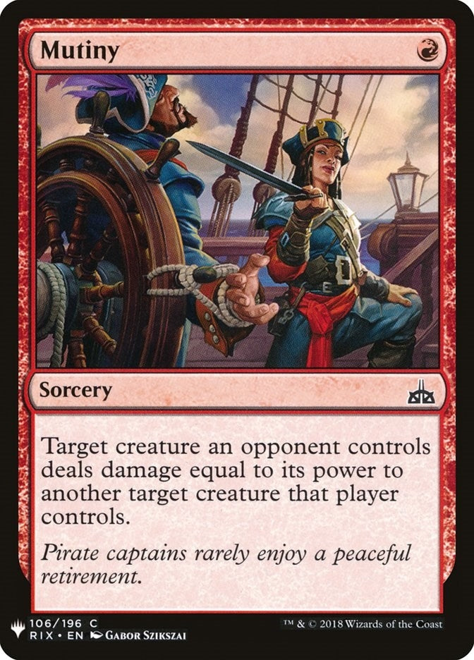 Image for Mutiny (106) - Magic: The Gathering