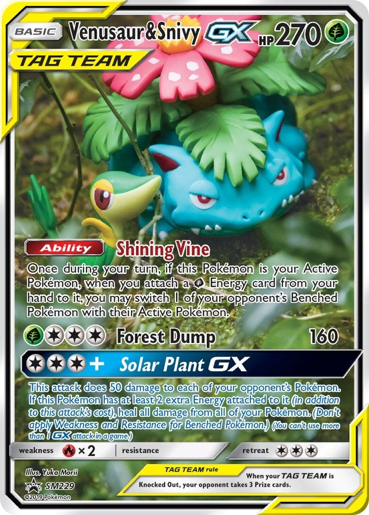 Image for Venusaur & Snivy GX - SM229 (SM229) (SMP) - Pokemon
