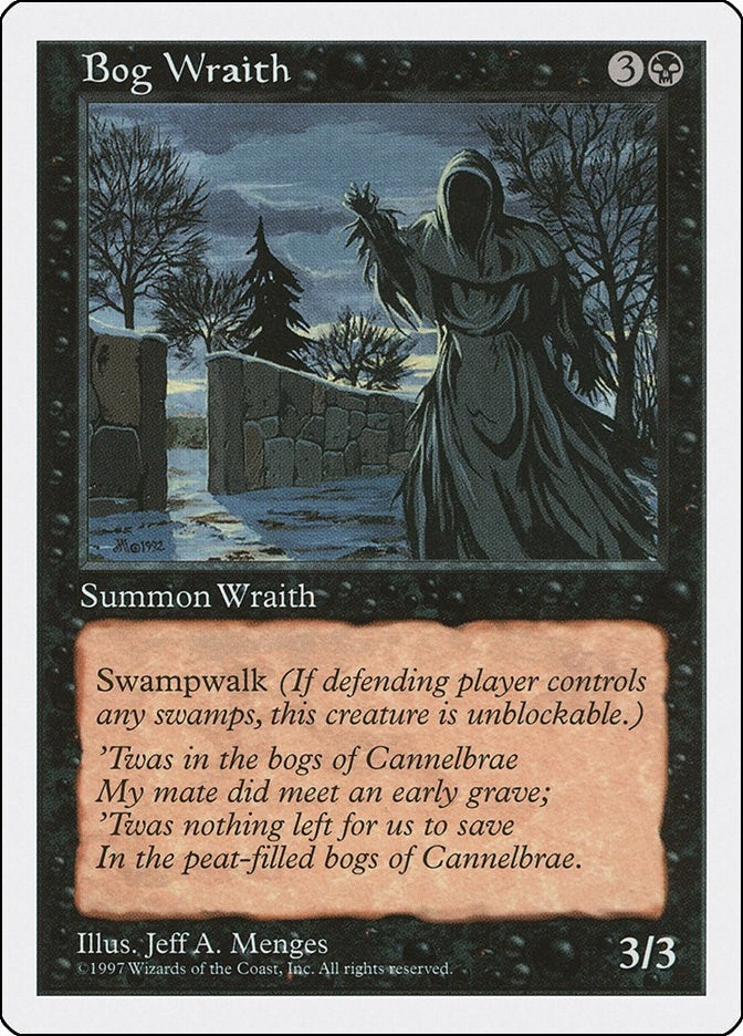 Image for Bog Wraith - Magic: The Gathering