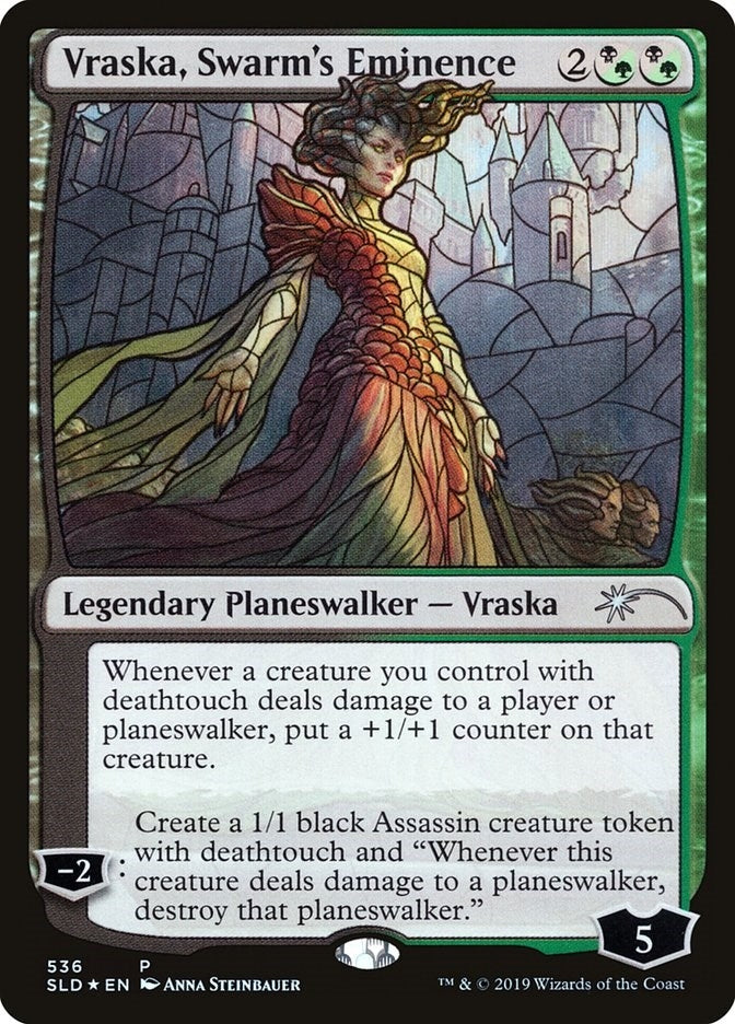 Image for Vraska, Swarm's Eminence (Stained Glass) (536) - Magic: The Gathering