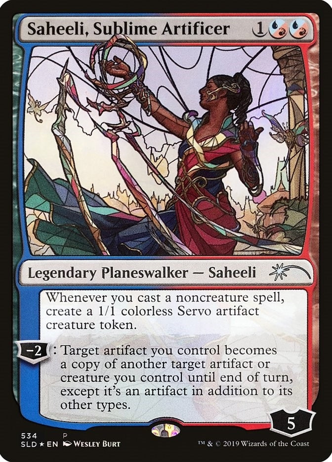 Image for Saheeli, Sublime Artificer (Stained Glass) (534) - Magic: The Gathering