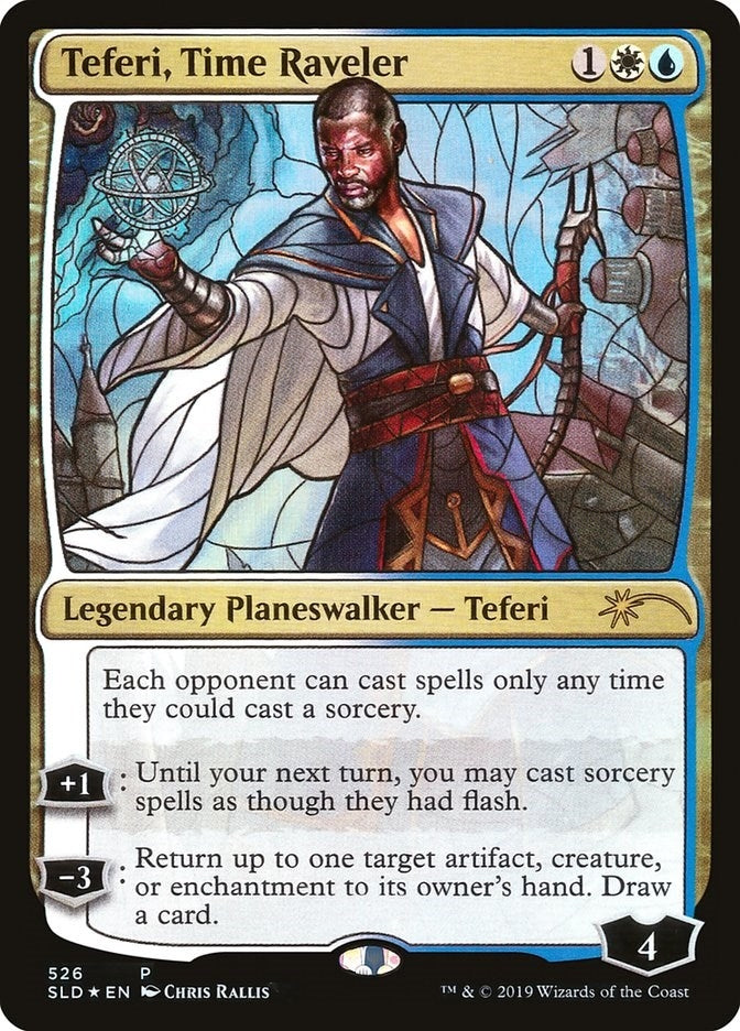 Image for Teferi, Time Raveler (Stained Glass) (526) - Magic: The Gathering