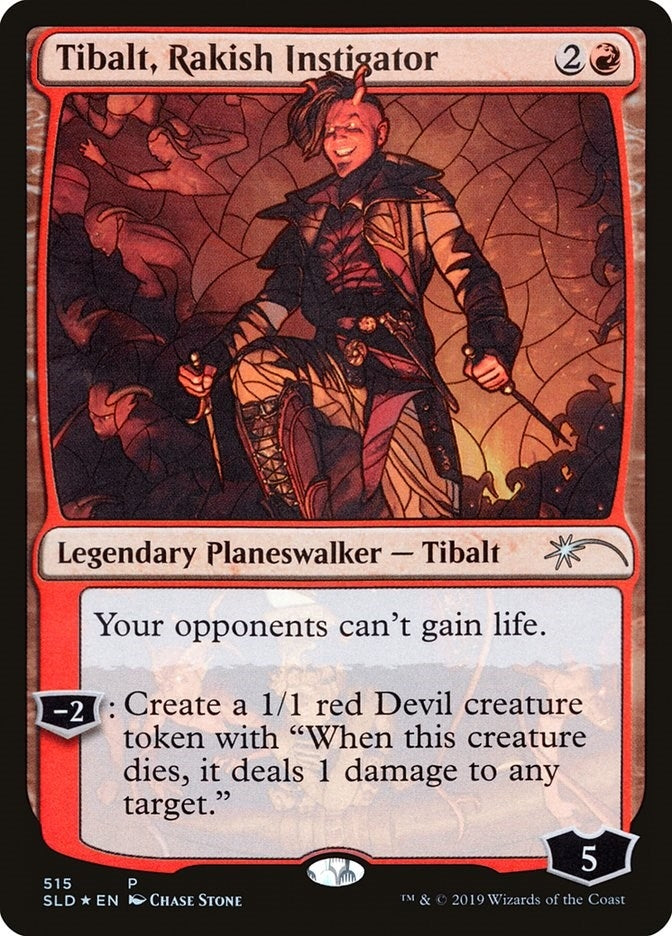 Image for Tibalt, Rakish Instigator (Stained Glass) (515) - Magic: The Gathering
