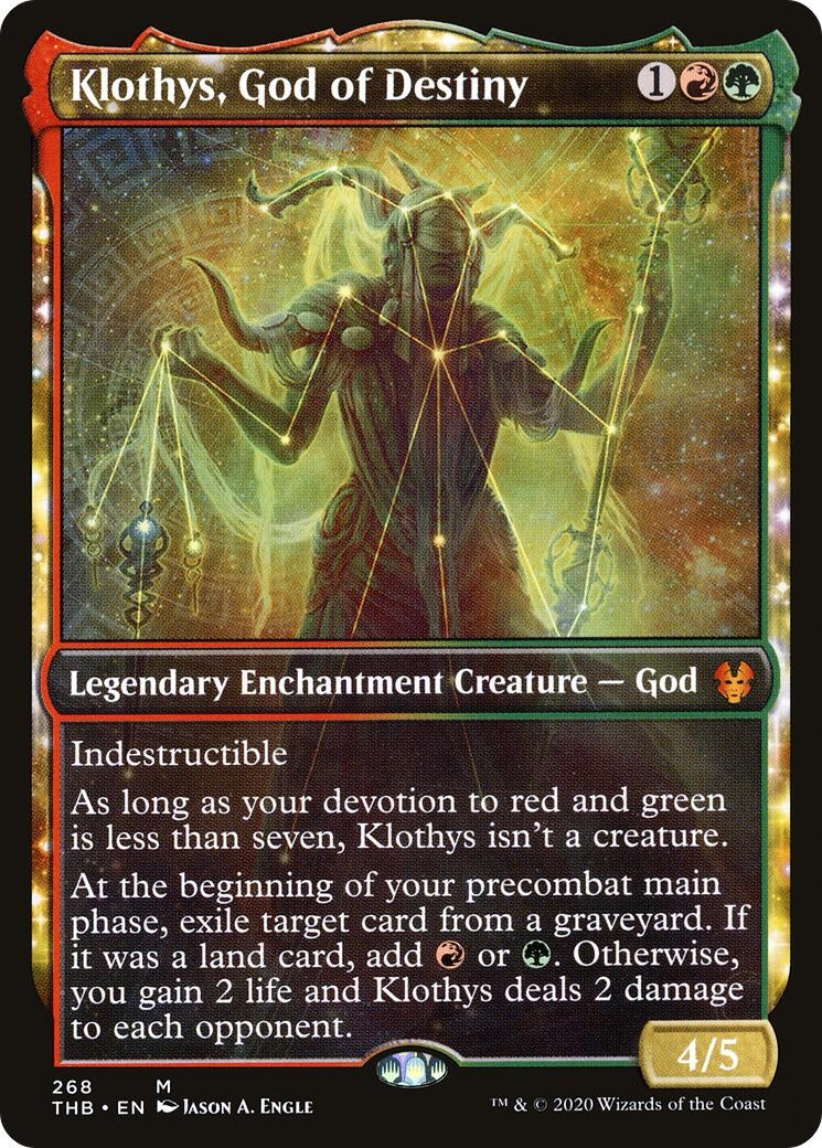 Image for Klothys, God of Destiny (Showcase) (268) - Magic: The Gathering