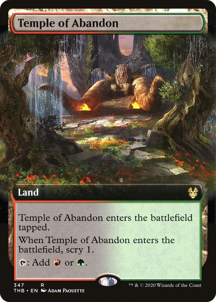 Image for Temple of Abandon (Extended Art) (347) - Magic: The Gathering