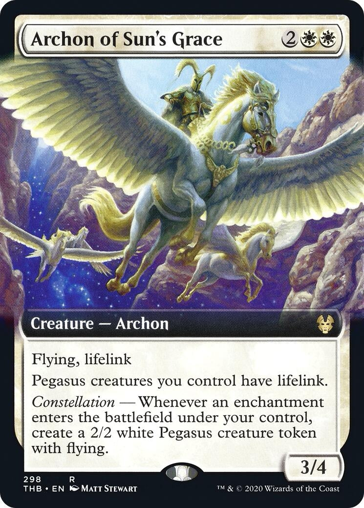 Image for Archon of Sun's Grace (Extended Art) (298) (THB) - Magic: The Gathering