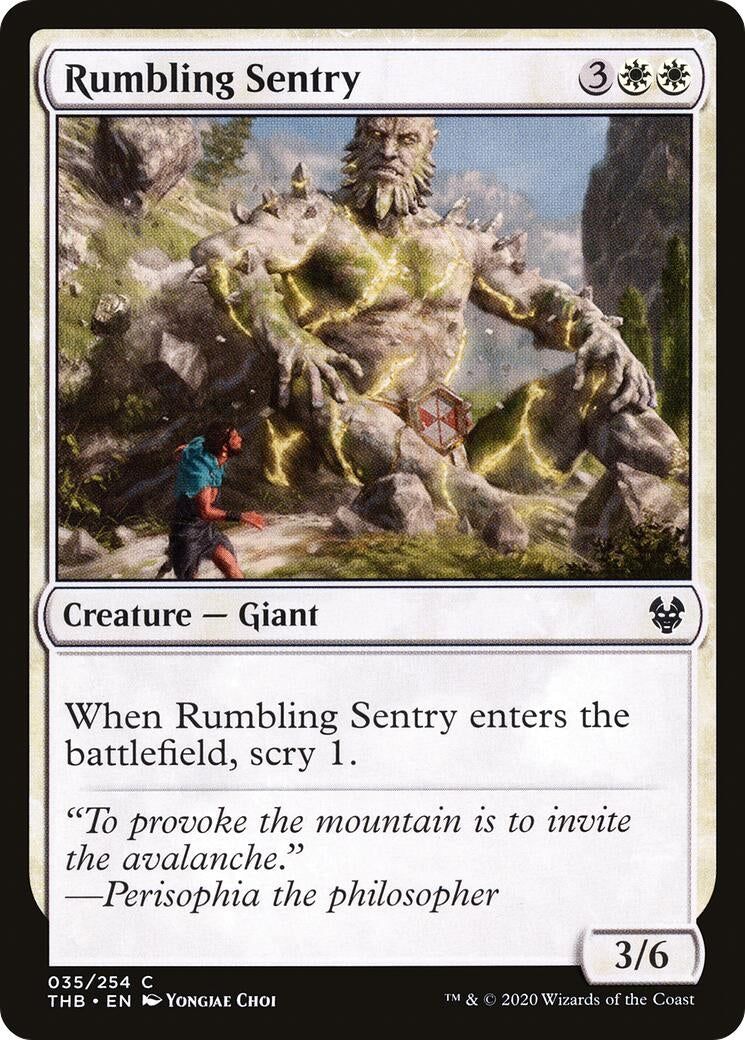 Image for Rumbling Sentry (35) (THB) - Magic: The Gathering