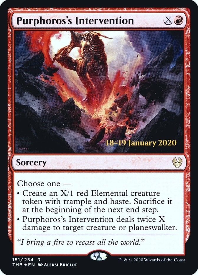 Image for Purphoros's Intervention (151) - Magic: The Gathering