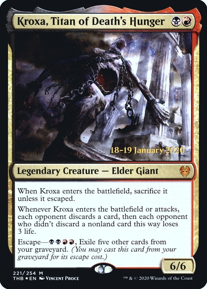 Image for Kroxa, Titan of Death's Hunger (221) - Magic: The Gathering