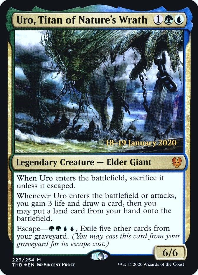 Image for Uro, Titan of Nature's Wrath (229) - Magic: The Gathering