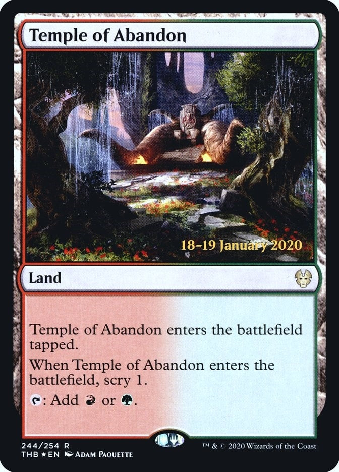 Image for Temple of Abandon (244) - Magic: The Gathering