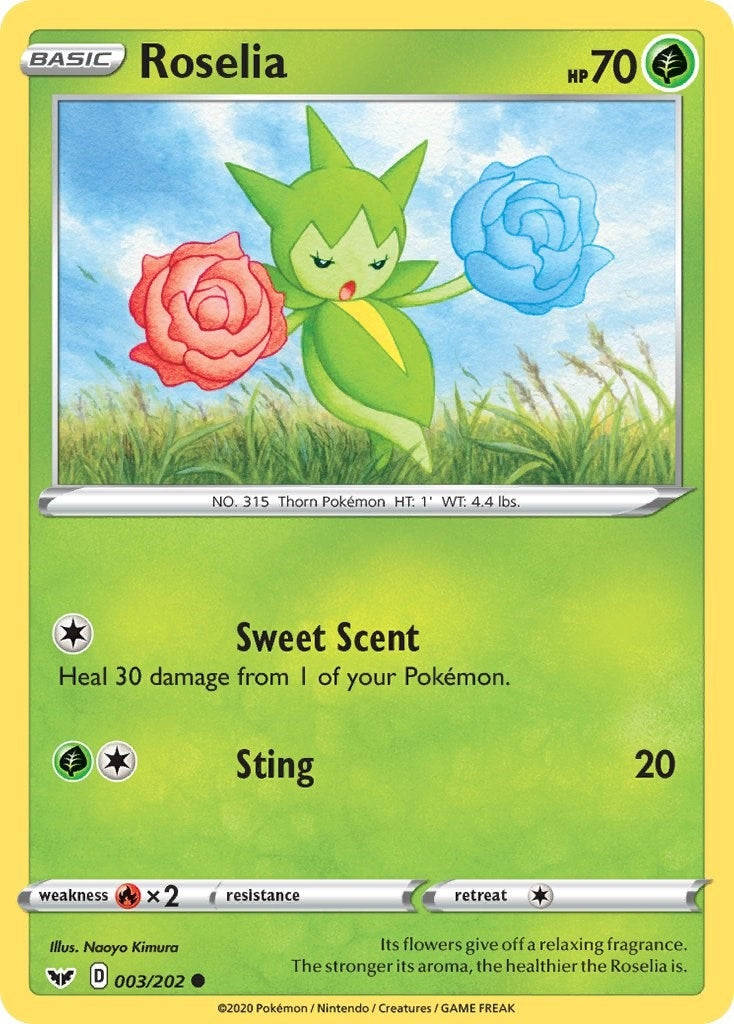 Image for Roselia (003) (003/202) (SWSH01) - Pokemon