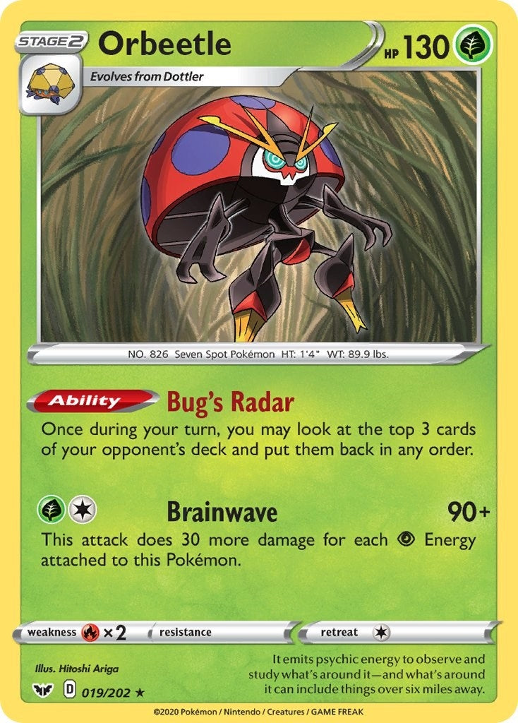 Image for Orbeetle (019/202) (SWSH01) - Pokemon