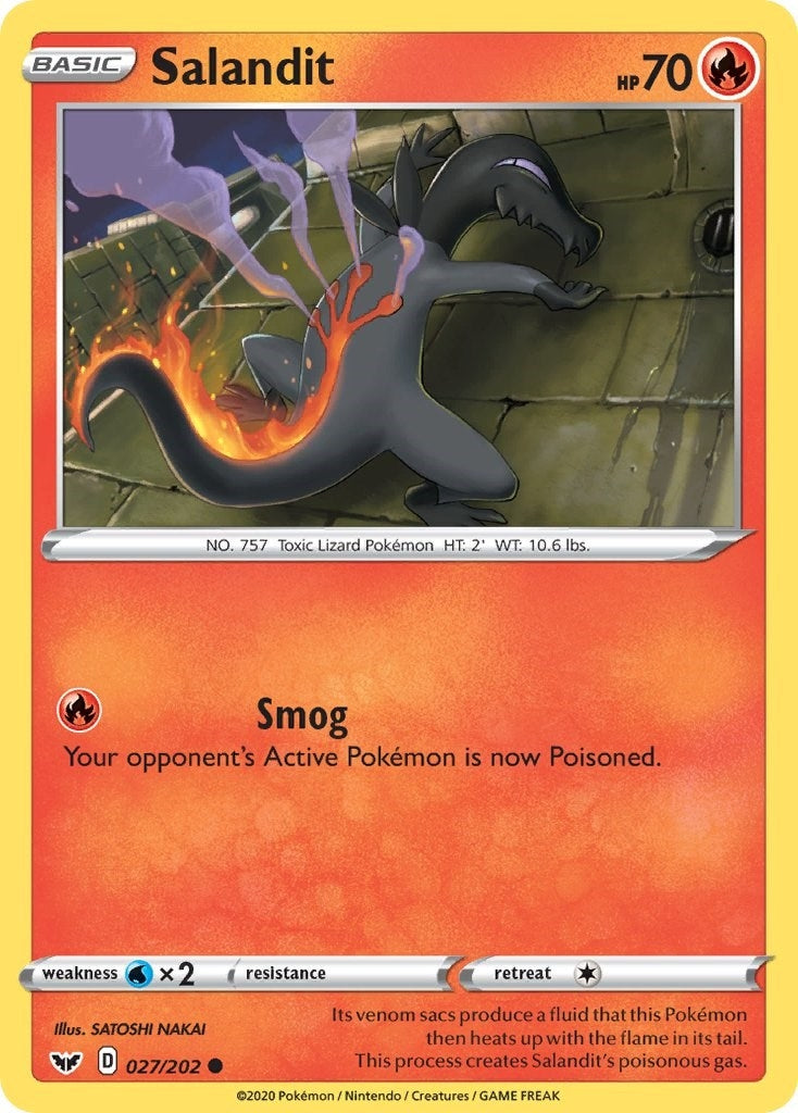 Image for Salandit (027/202) (SWSH01) - Pokemon