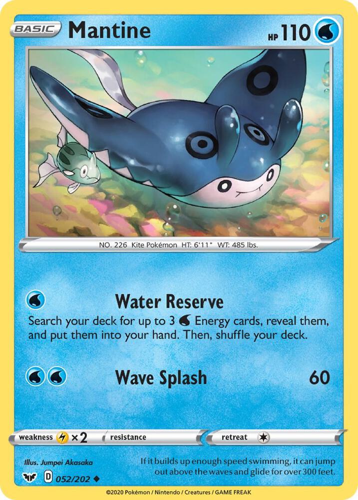 Image for Mantine (052/202) (SWSH01) - Pokemon