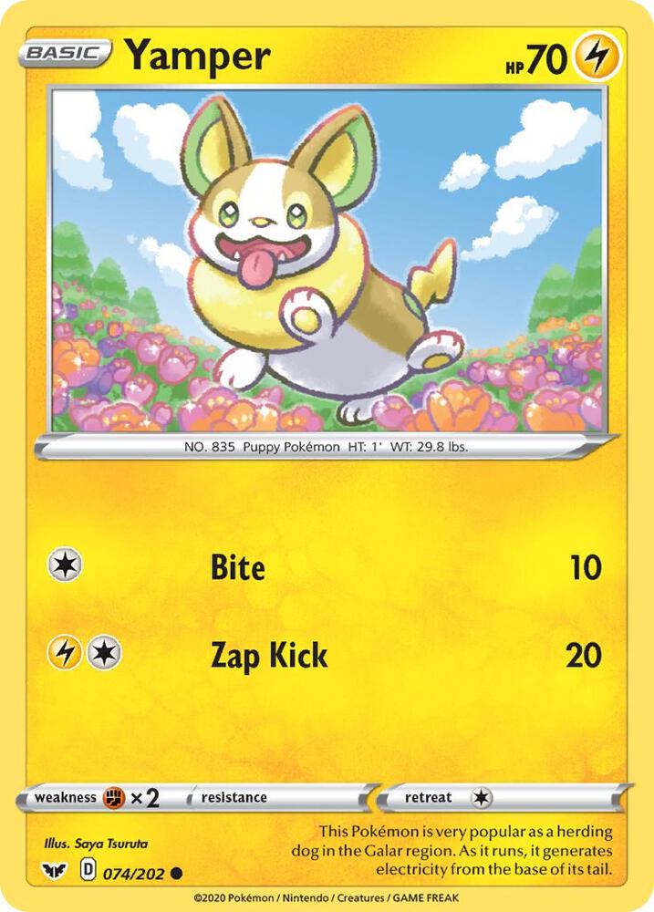 Image for Yamper (074) (074/202) (SWSH01) - Pokemon